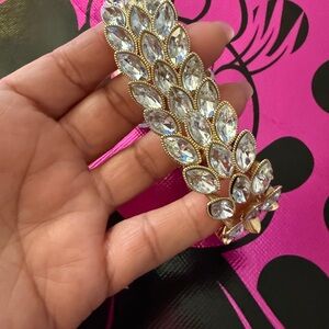 Gold and Silver Crystal Hair Clip